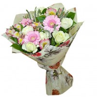 Букет цветов микс "Нежность"